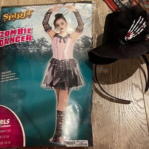 Spirit Pink and Black Zombie Dancer Costume for Kids
